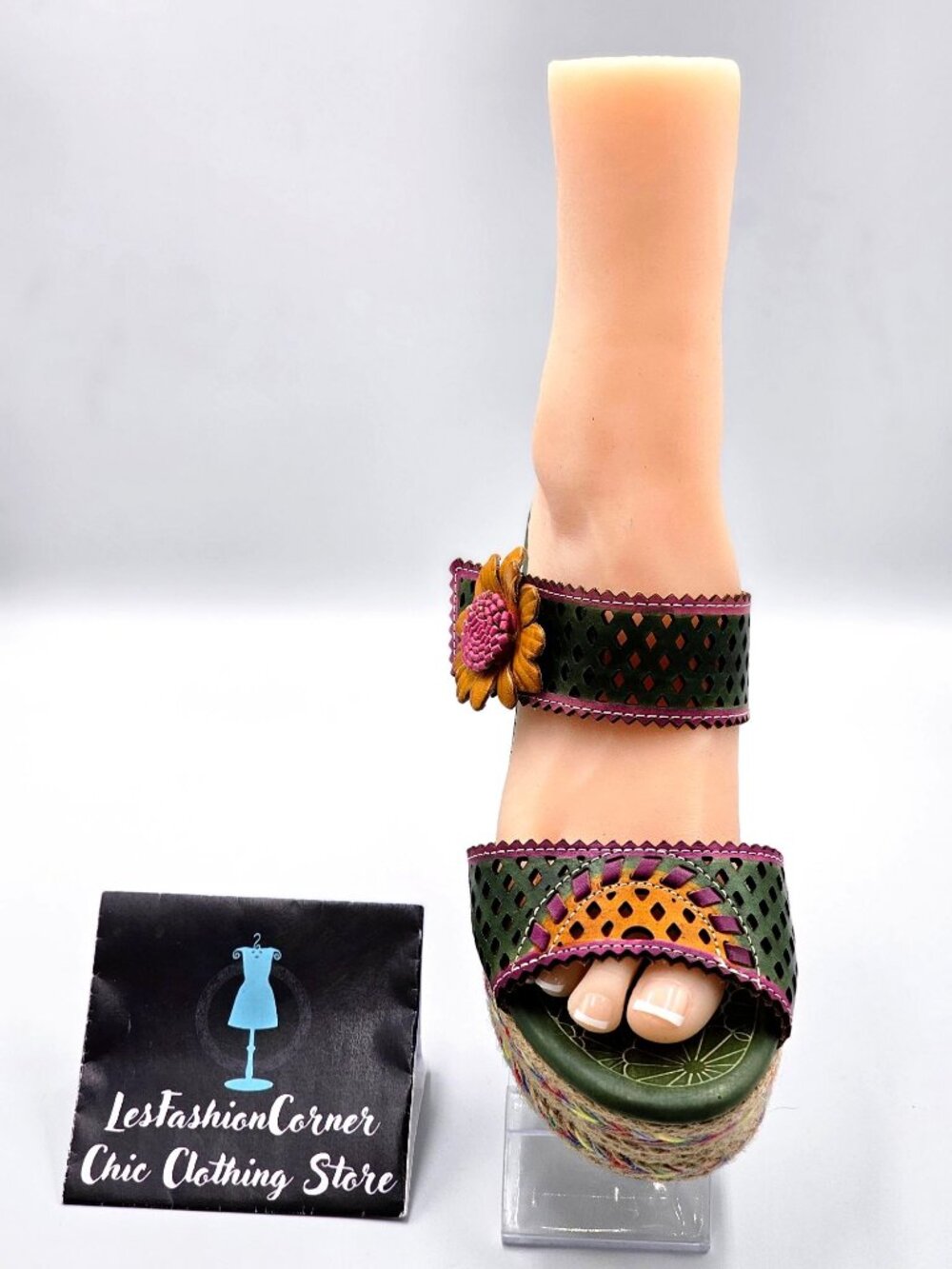 Spring Step L'ARTISTE Women Virgie Floral Platform Sandals Size 10.5 2229 - Picture 14 of 16